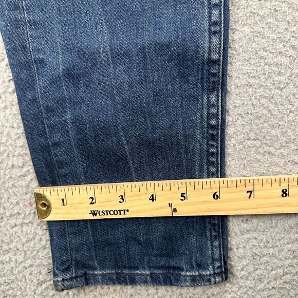 Rag Bone Extra Slim Skinny Jeans Mens 34 Blue Distressed Button Fly Made In USA - Picture 12 of 13